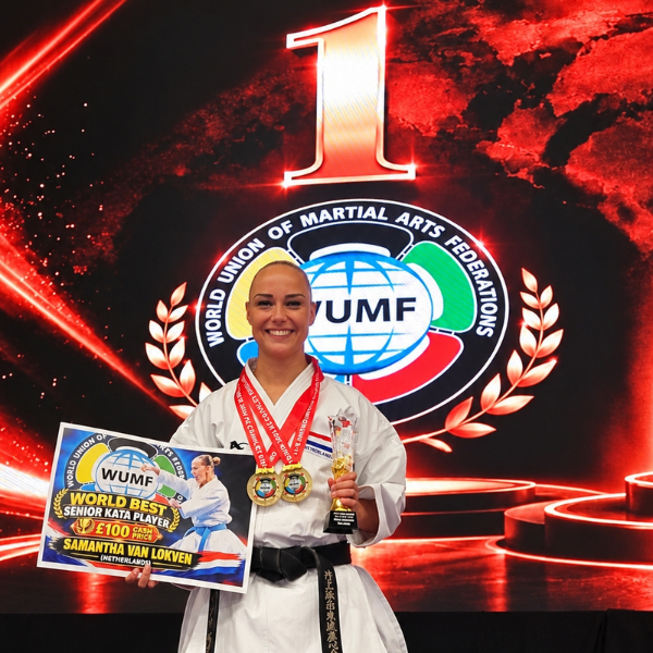Samantha van Lokven is wereldkampioen Martial Arts